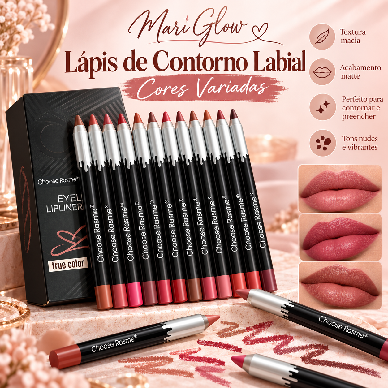 LÁPIS DE CONTORNO LABIAL MATTE
